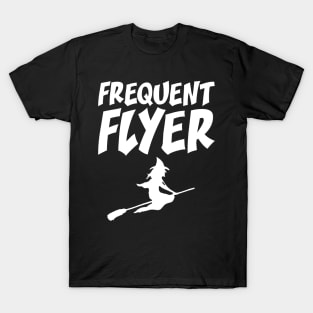 Funny Halloween Witch Frequent Flyer T-Shirt